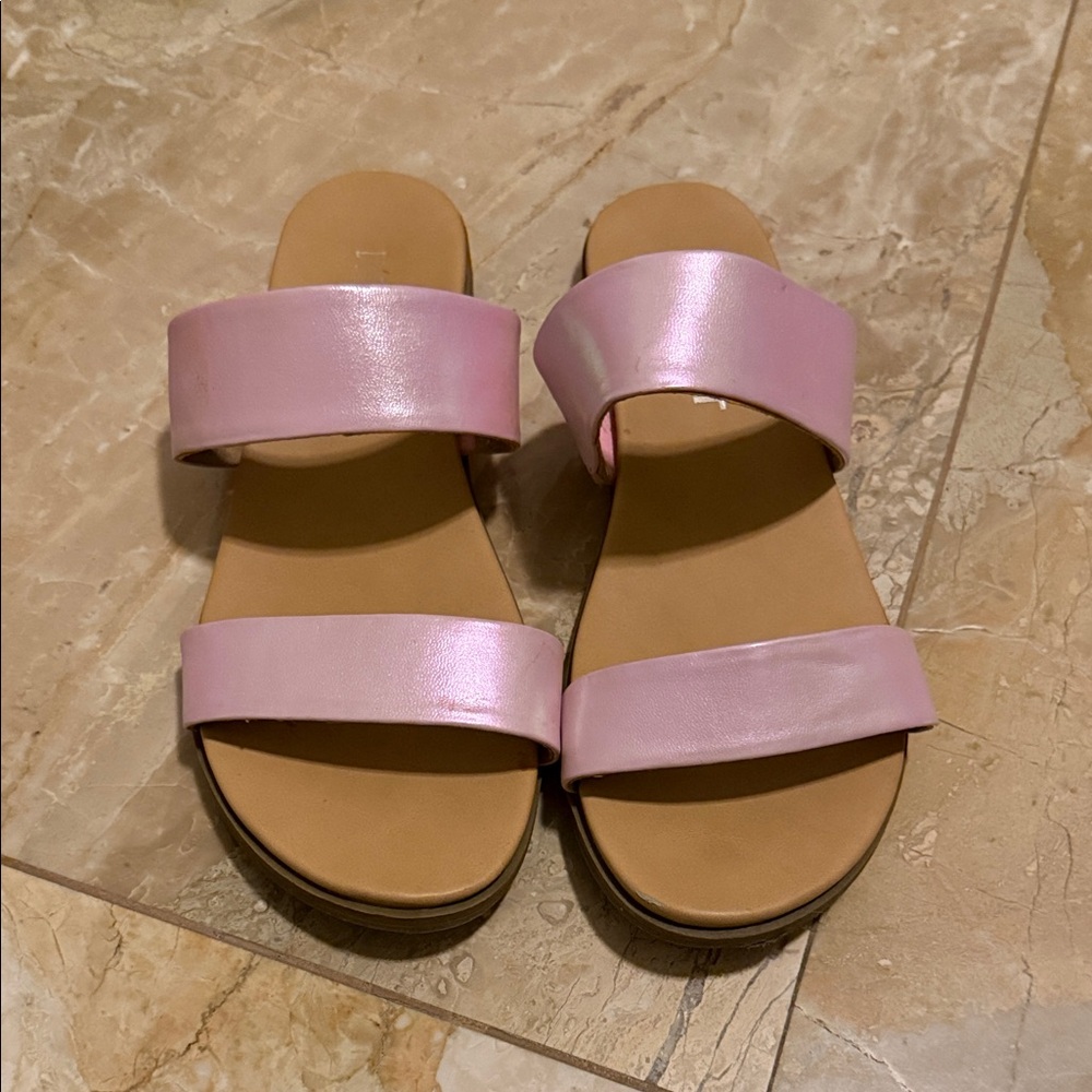 Report Pink Slide Sandals